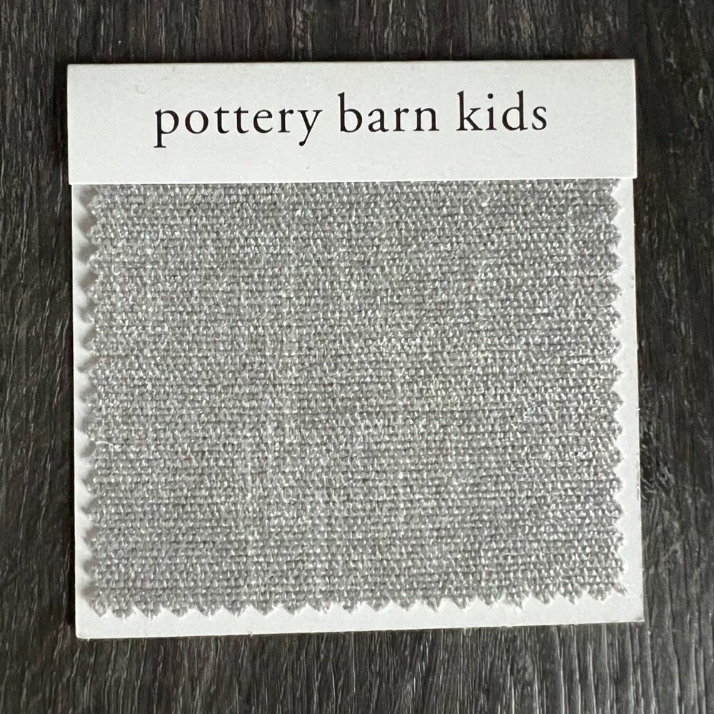 Pottery Barn Brushed Chenille Swatch, Fog